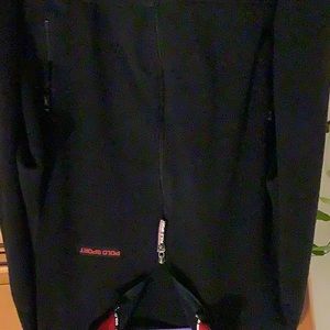 Polo sport jacket, size medium, black with red trim